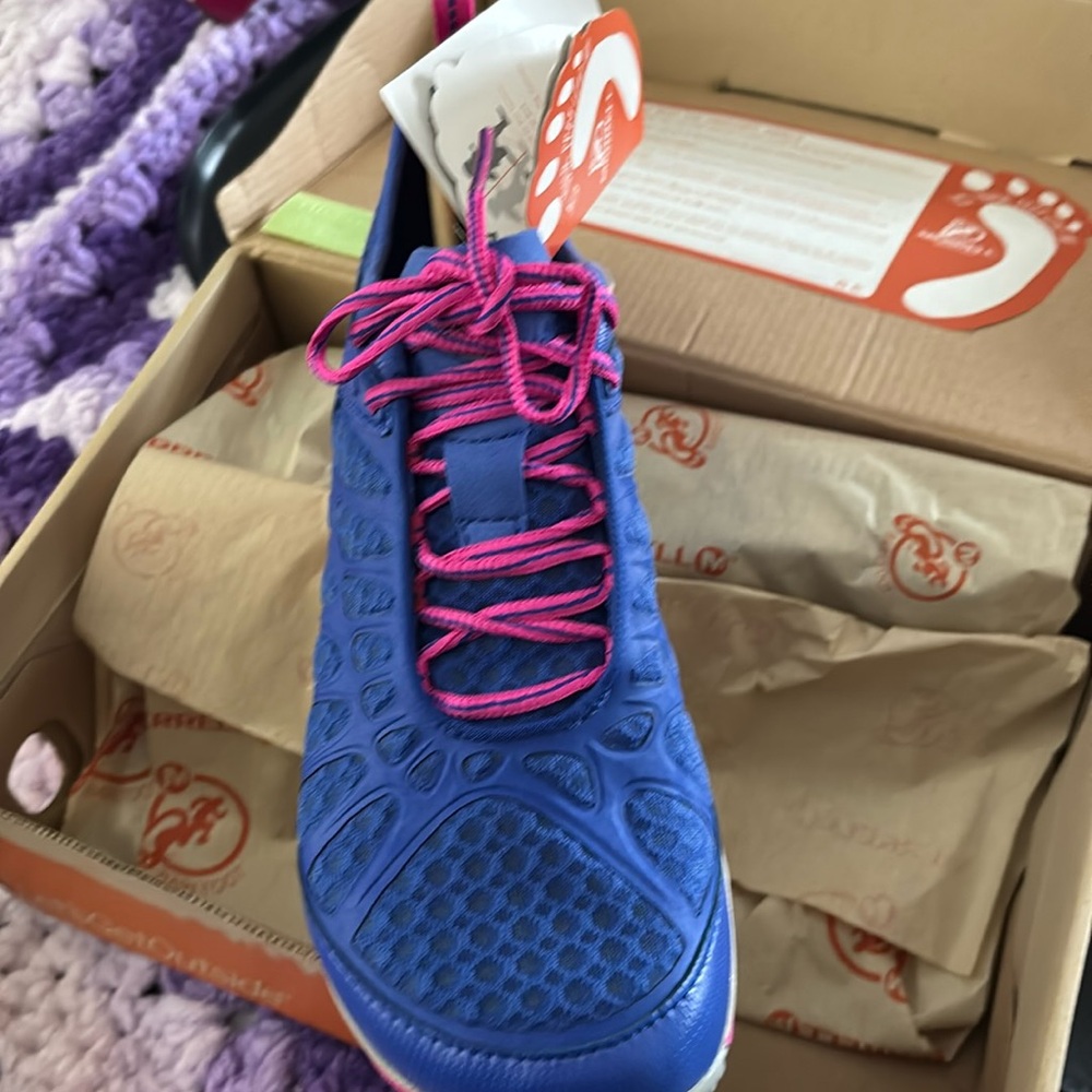 Merrell Blue and Pink Athletic Shoes